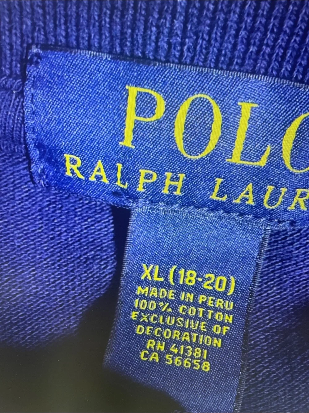 Polo by Ralph Lauren Navy Polo Shirt with Red Pony
